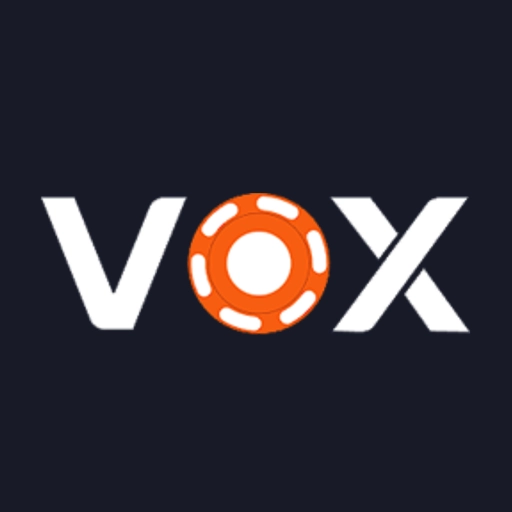 Oficjalne logo Vox Casino na ciemnym tle