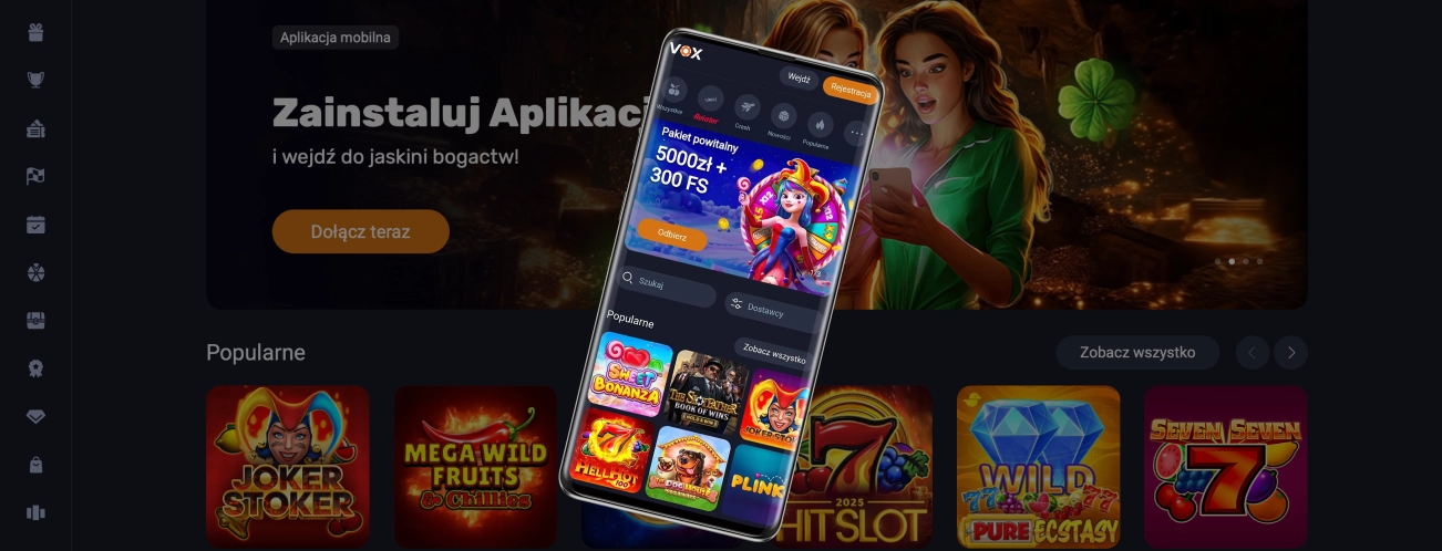 Pobierz Vox Casino App i graj wygodnie gdziekolwiek jesteś